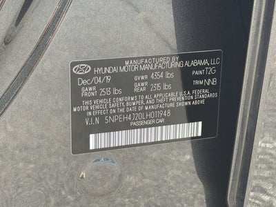 2020 Hyundai SONATA Limited
