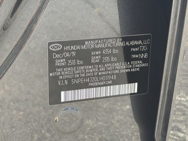 2020 Hyundai SONATA Limited