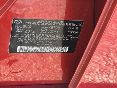 2021 Hyundai SONATA SEL Plus