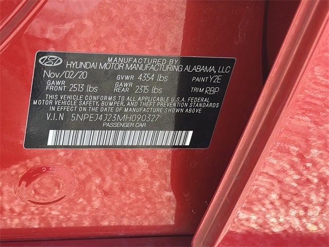 2021 Hyundai SONATA SEL Plus