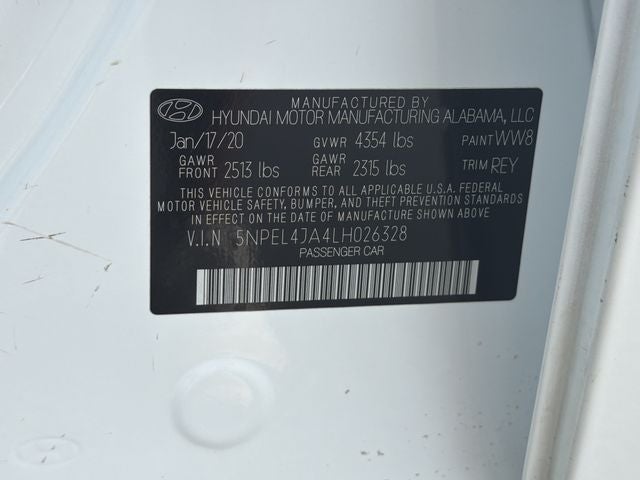 2020 Hyundai SONATA SEL