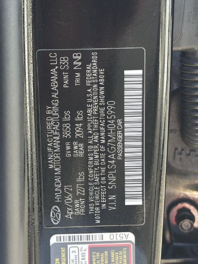 2021 Hyundai ELANTRA SEL