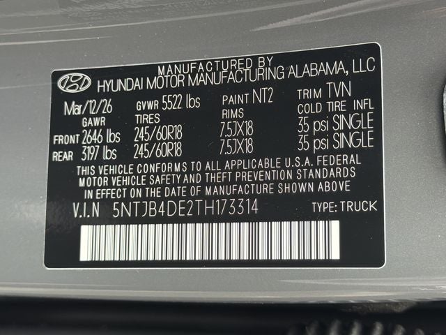 2026 Hyundai SANTA CRUZ SEL FWD