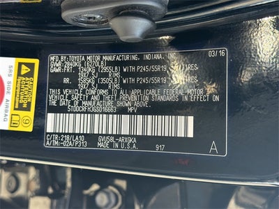 2016 Toyota Highlander Hybrid Limited