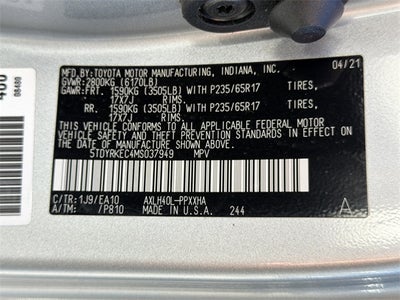 2021 Toyota Sienna XLE