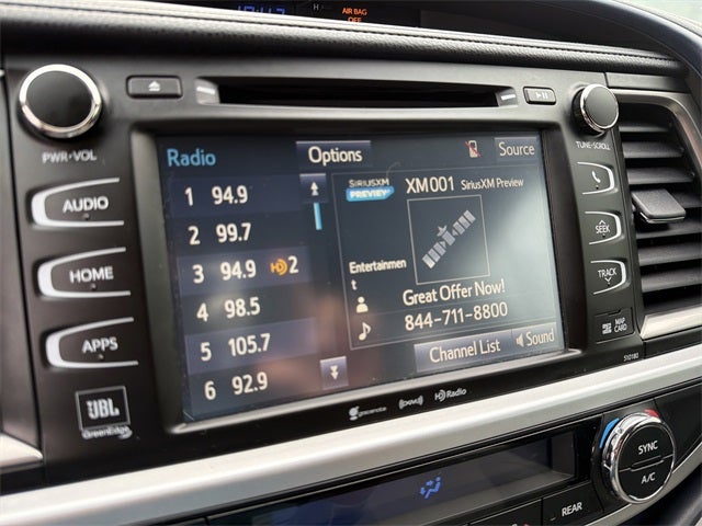 2018 Toyota Highlander Limited Platinum