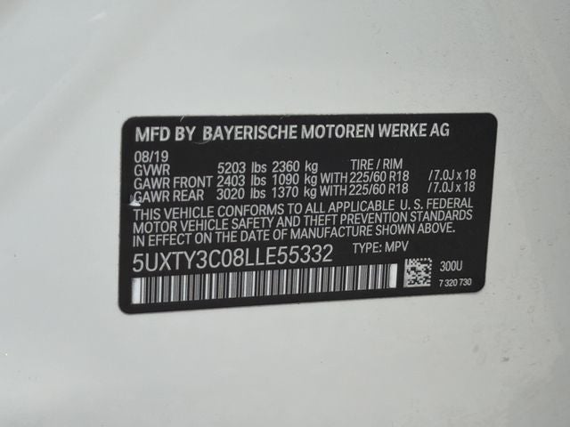 2020 BMW X3 sDrive30i