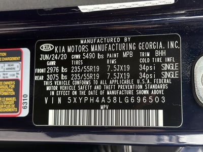 2020 Kia Sorento EX
