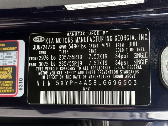 2020 Kia Sorento EX