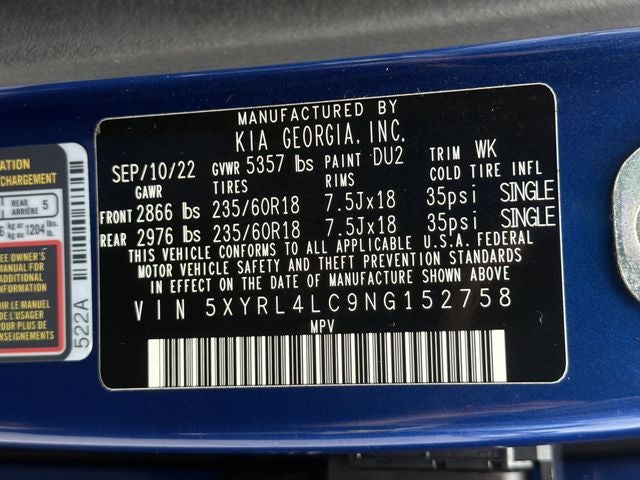 2022 Kia Sorento S