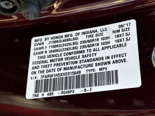 2017 Honda CR-V EX