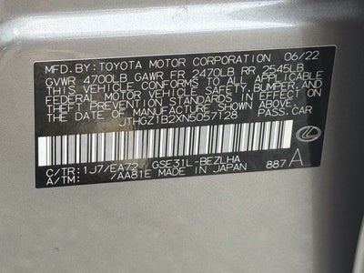 2022 Lexus IS 350 F SPORT
