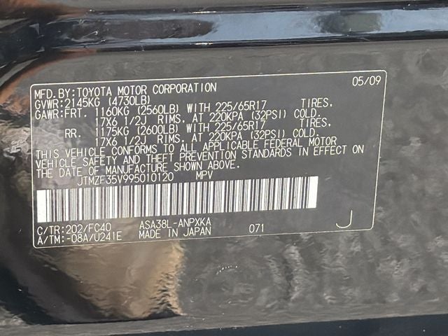 2009 Toyota RAV4 Base