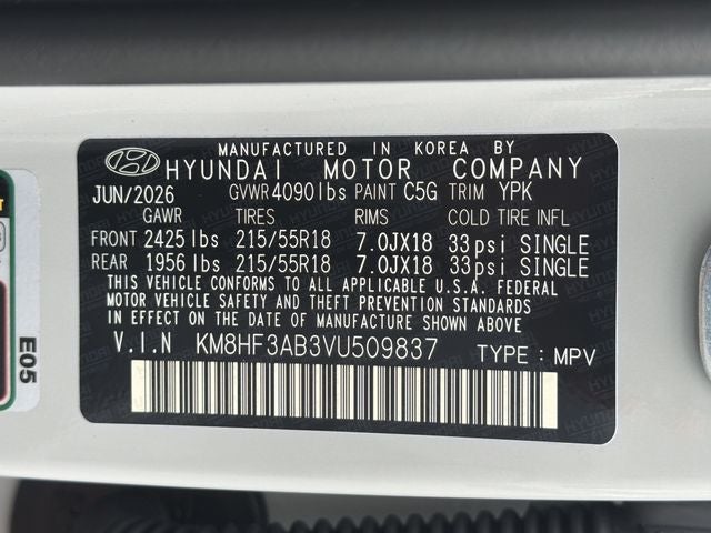 2027 Hyundai KONA SEL Sport FWD