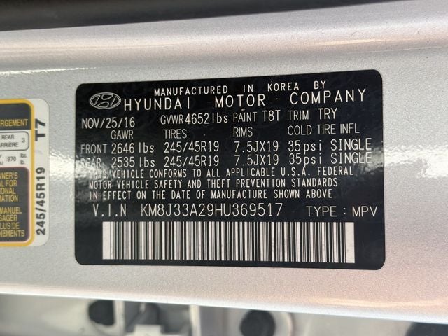 2017 Hyundai TUCSON Limited
