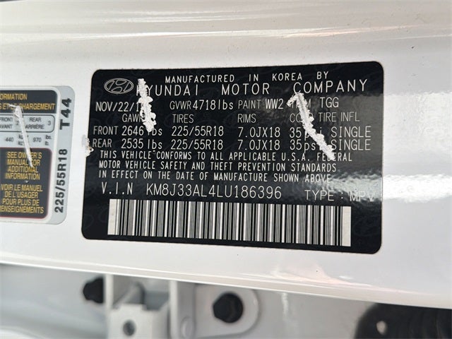 2020 Hyundai TUCSON SEL