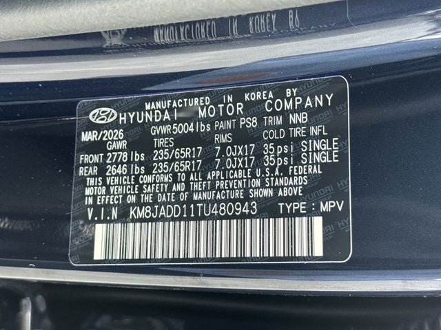 2026 Hyundai TUCSON HYBRID Blue
