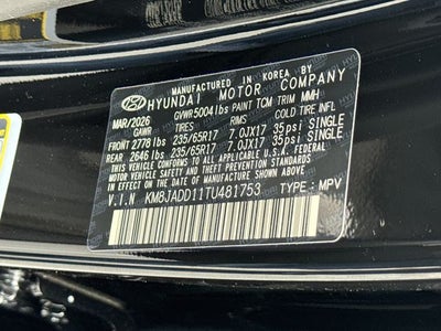 2026 Hyundai TUCSON HYBRID Blue