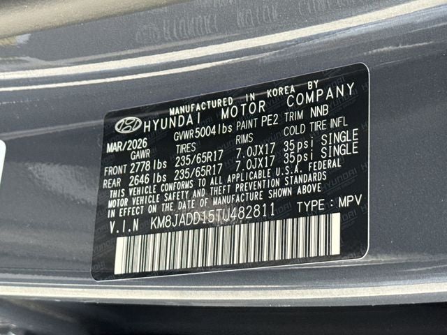 2026 Hyundai TUCSON HYBRID Blue