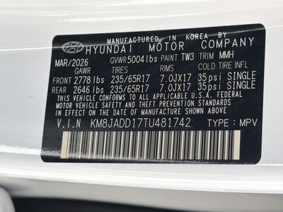 2026 Hyundai TUCSON HYBRID Blue