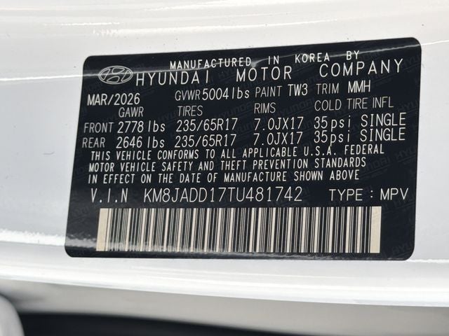 2026 Hyundai TUCSON HYBRID Blue