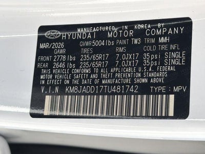 2026 Hyundai TUCSON HYBRID Blue