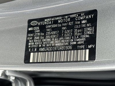 2026 Hyundai TUCSON HYBRID Blue