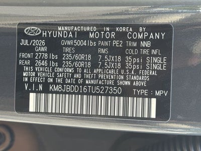 2026 Hyundai TUCSON HYBRID SEL AWD