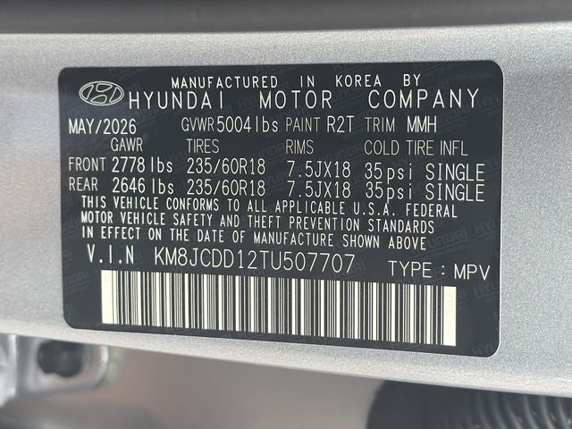 2026 Hyundai TUCSON HYBRID SEL Convenience