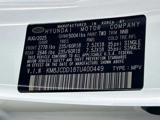 2026 Hyundai TUCSON HYBRID SEL Convenience