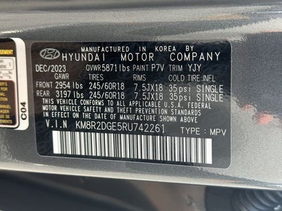 2024 Hyundai PALISADE SEL 7 Passenger