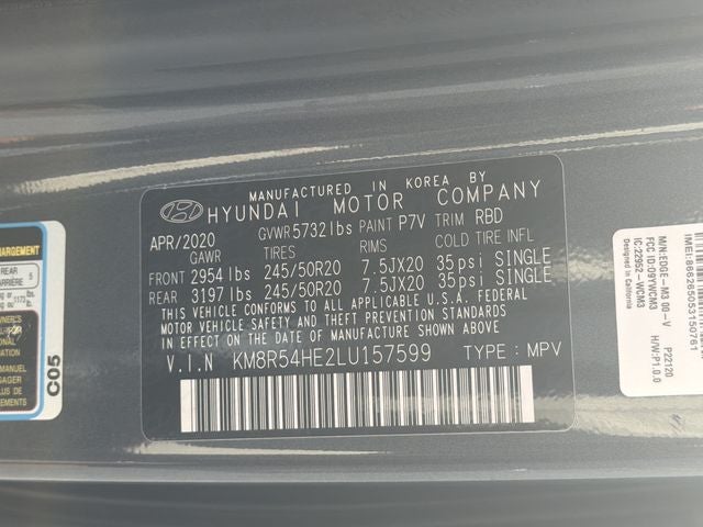 2020 Hyundai PALISADE Limited