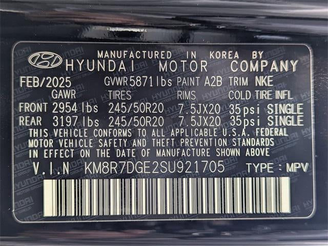 2025 Hyundai PALISADE Calligraphy Night Edition AWD