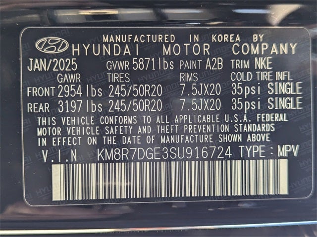 2025 Hyundai PALISADE Calligraphy Night Edition AWD