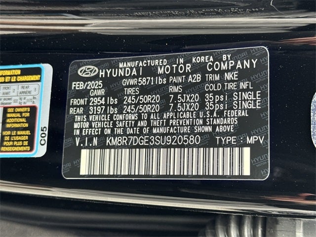 2025 Hyundai PALISADE Calligraphy Night Edition AWD