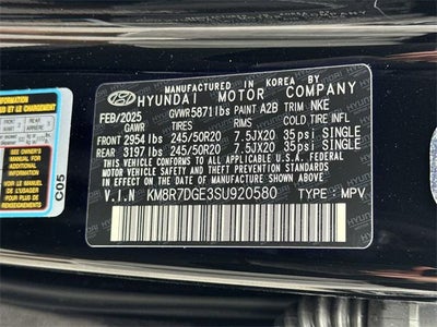 2025 Hyundai PALISADE Calligraphy Night Edition AWD