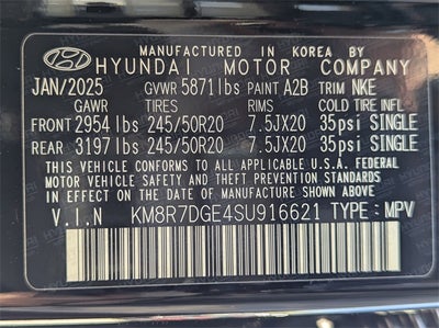 2025 Hyundai PALISADE Calligraphy Night Edition AWD