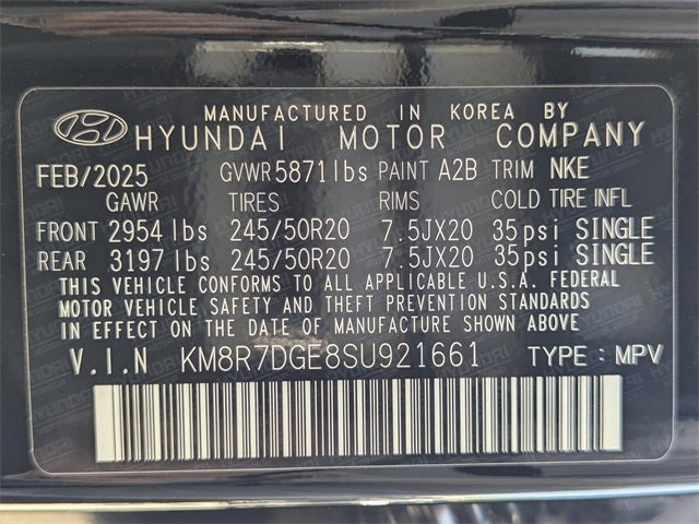 2025 Hyundai PALISADE Calligraphy Night Edition AWD