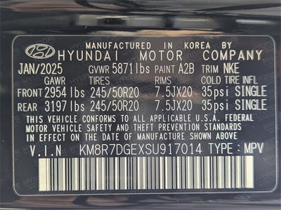 2025 Hyundai PALISADE Calligraphy Night Edition AWD