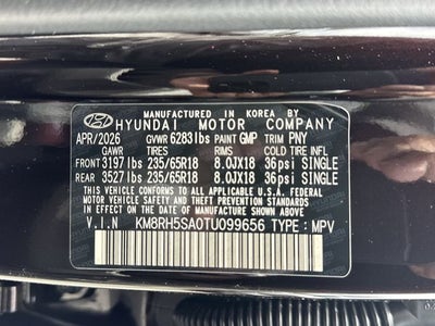 2026 Hyundai PALISADE HYBRID Blue SEL Premium 7P