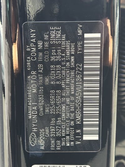 2027 Hyundai PALISADE HYBRID Blue SEL Premium 7P