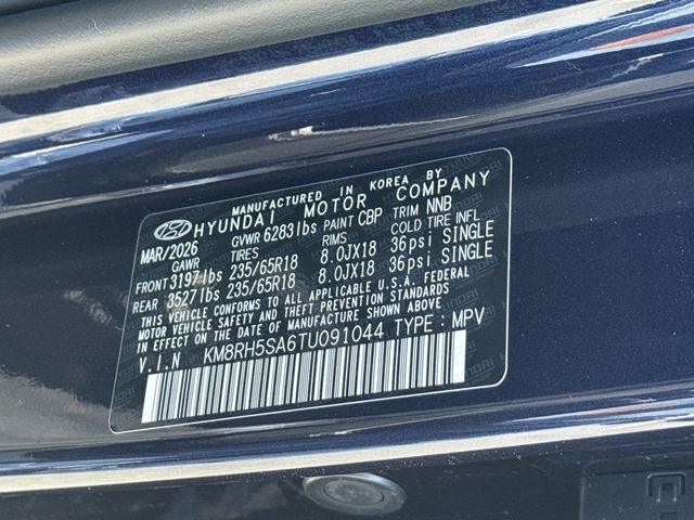 2026 Hyundai PALISADE HYBRID Blue SEL Premium 8P
