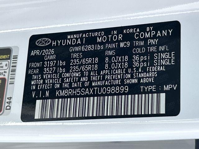 2026 Hyundai PALISADE HYBRID Blue SEL Premium 8P