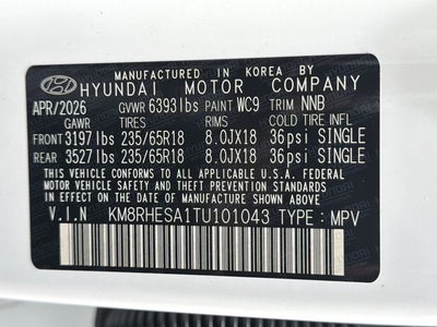 2026 Hyundai PALISADE HYBRID SEL Premium 7P