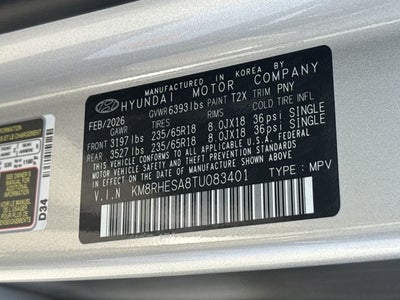 2026 Hyundai PALISADE HYBRID SEL Premium 7P