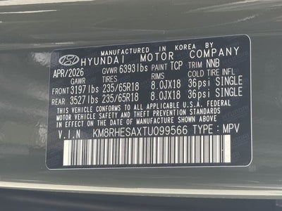 2026 Hyundai PALISADE HYBRID SEL Premium 7P