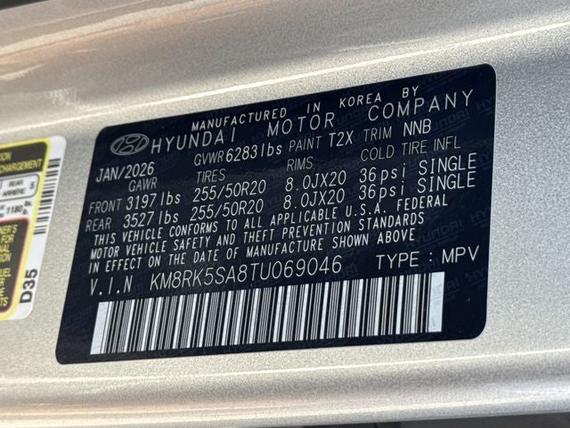 2026 Hyundai PALISADE HYBRID Limited