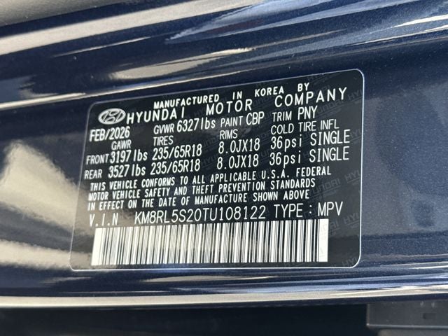 2026 Hyundai PALISADE SEL FWD