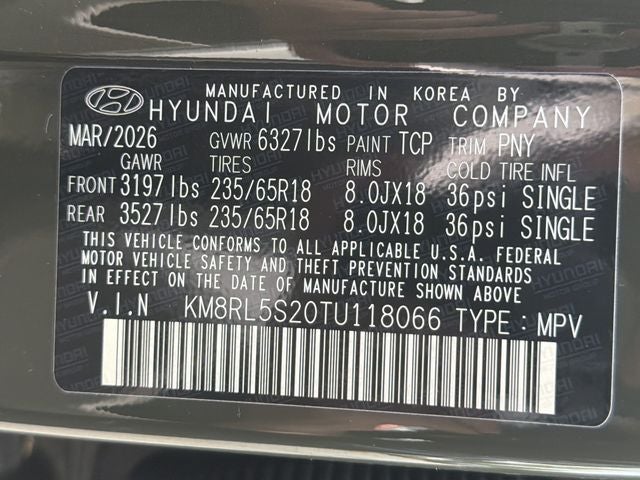 2026 Hyundai PALISADE SEL FWD
