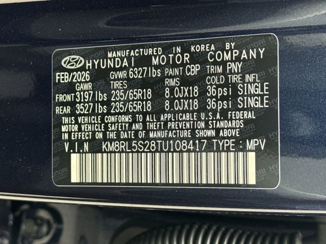 2026 Hyundai PALISADE SEL FWD